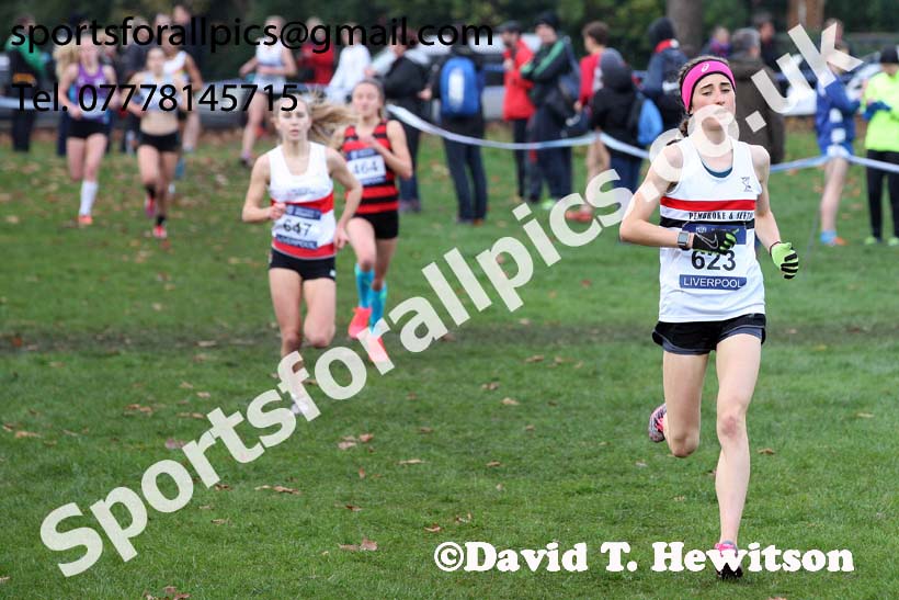 Womens under-17s and junior British Athletics Liverpool Cross Challenge, Sefton Park, Liverpool. Photo:  David T. Hewitson/Sports for All Pics